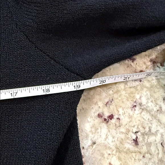 Rich and Levy Vintage Women’s Knit  Blazer Black Size Medium - Picture 6 of 9